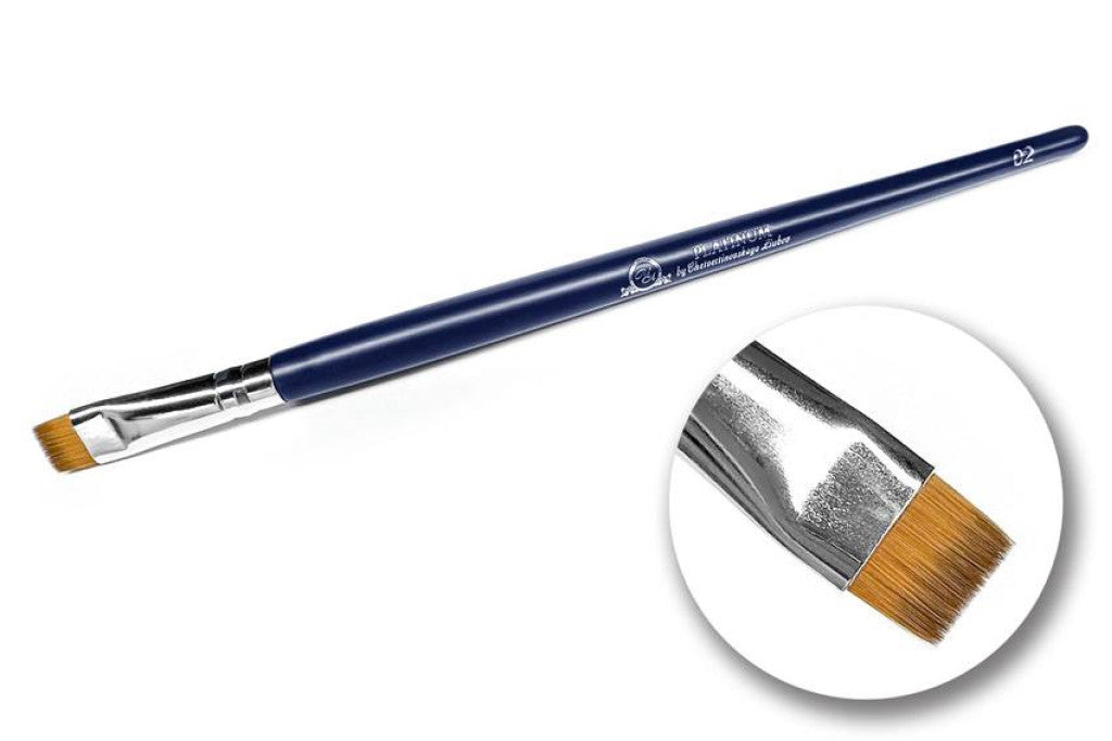 Пензлик для брів 02 прямий Platinum