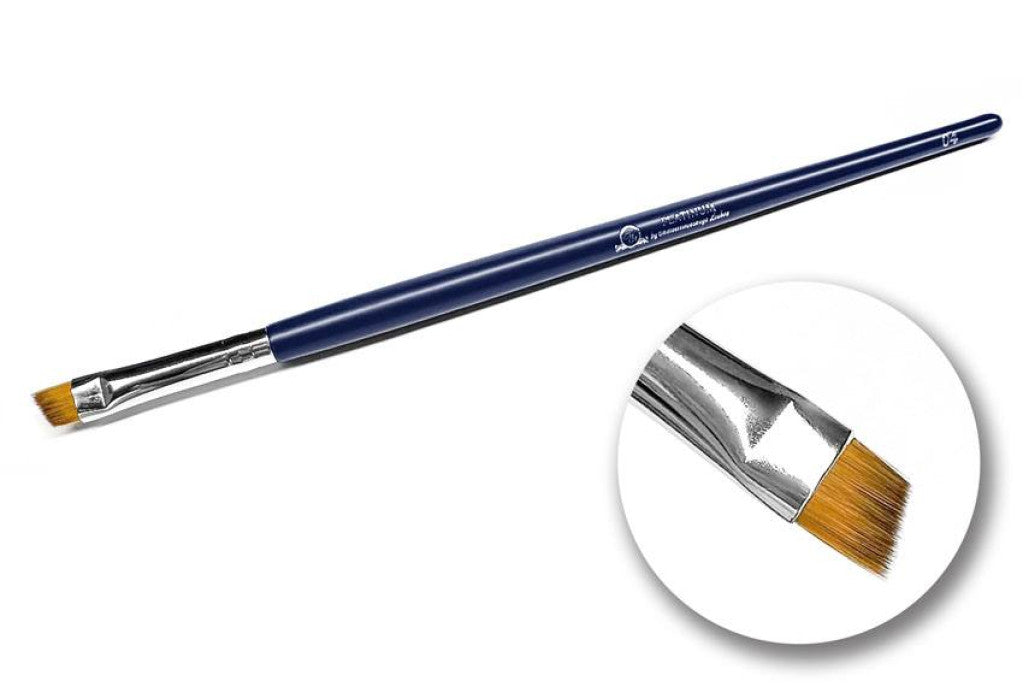 Пензлик для брів 04 скошений Platinum