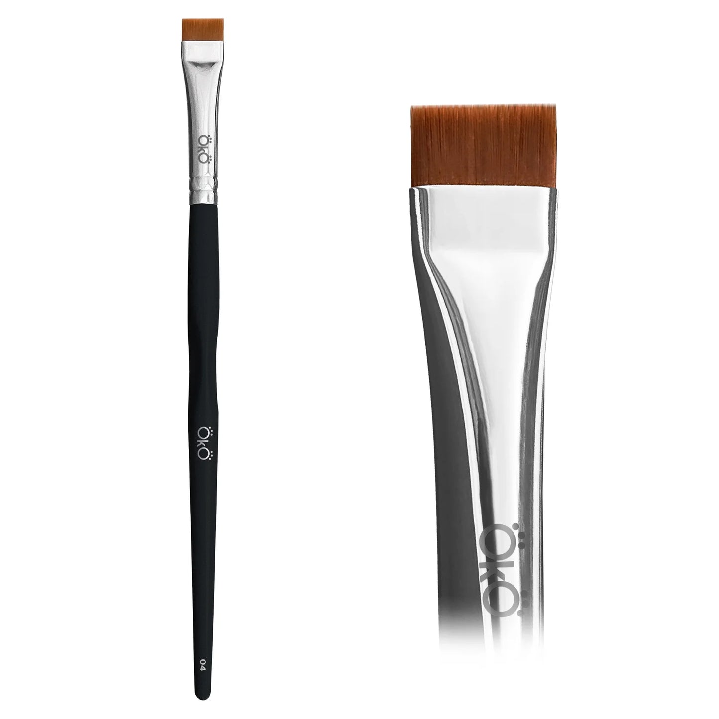 Пензлик прямий OKO №4 BLACK EDITION