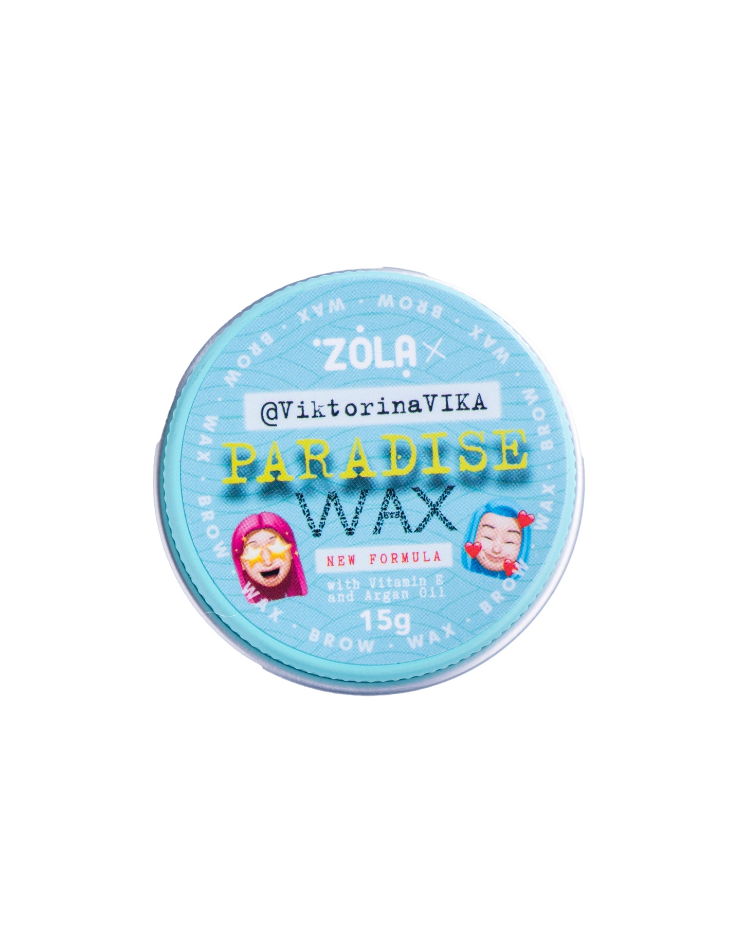 Zola Viktorina Vika воск для бровей 15 гр Paradise Wax with Vitamin E and Argan Oil