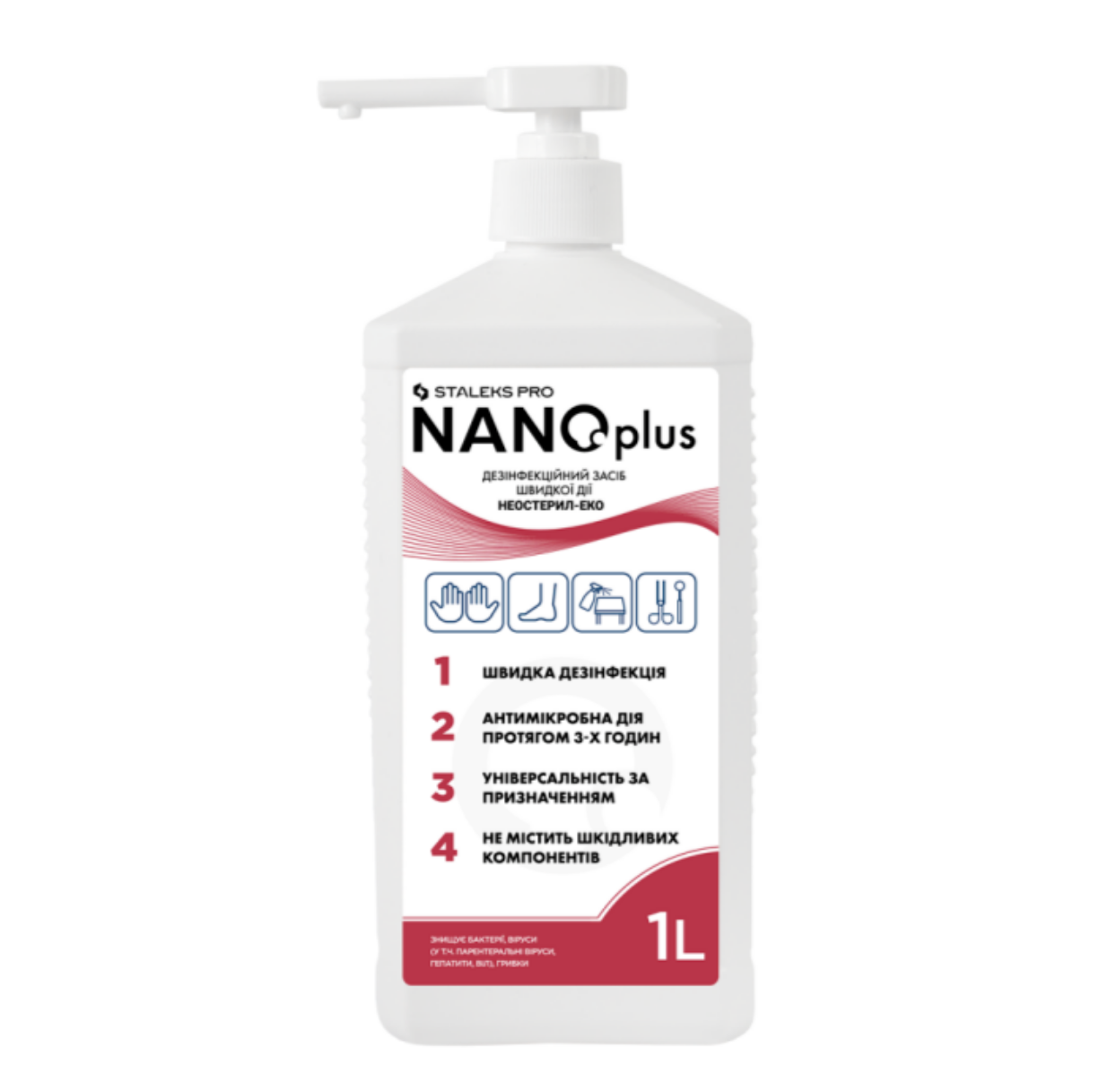 Средство дезинфицирующее быстрого действия NANOplus, 1000 мл