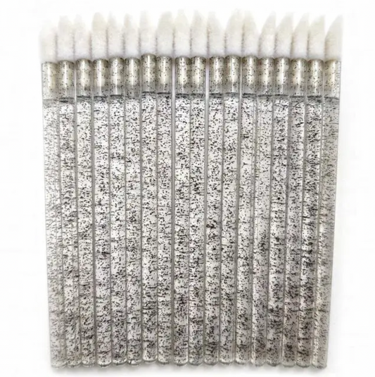 Макробраші глітерні в пакеті чорні (50шт/уп)