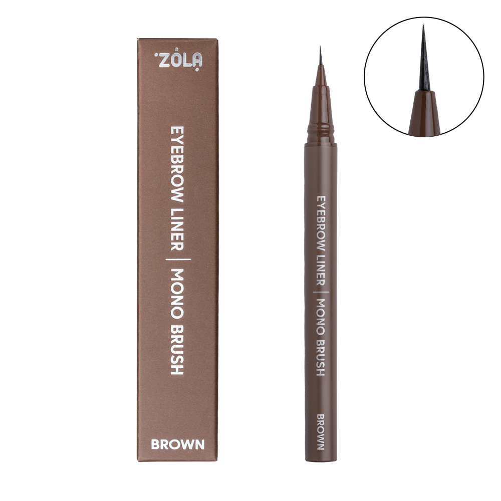 ZOLA Лайнер для брів c моно-пензлем Brown