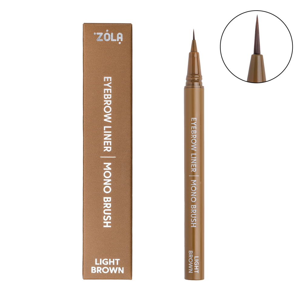 ZOLA Лайнер для брів c моно-пензлем Light Brown