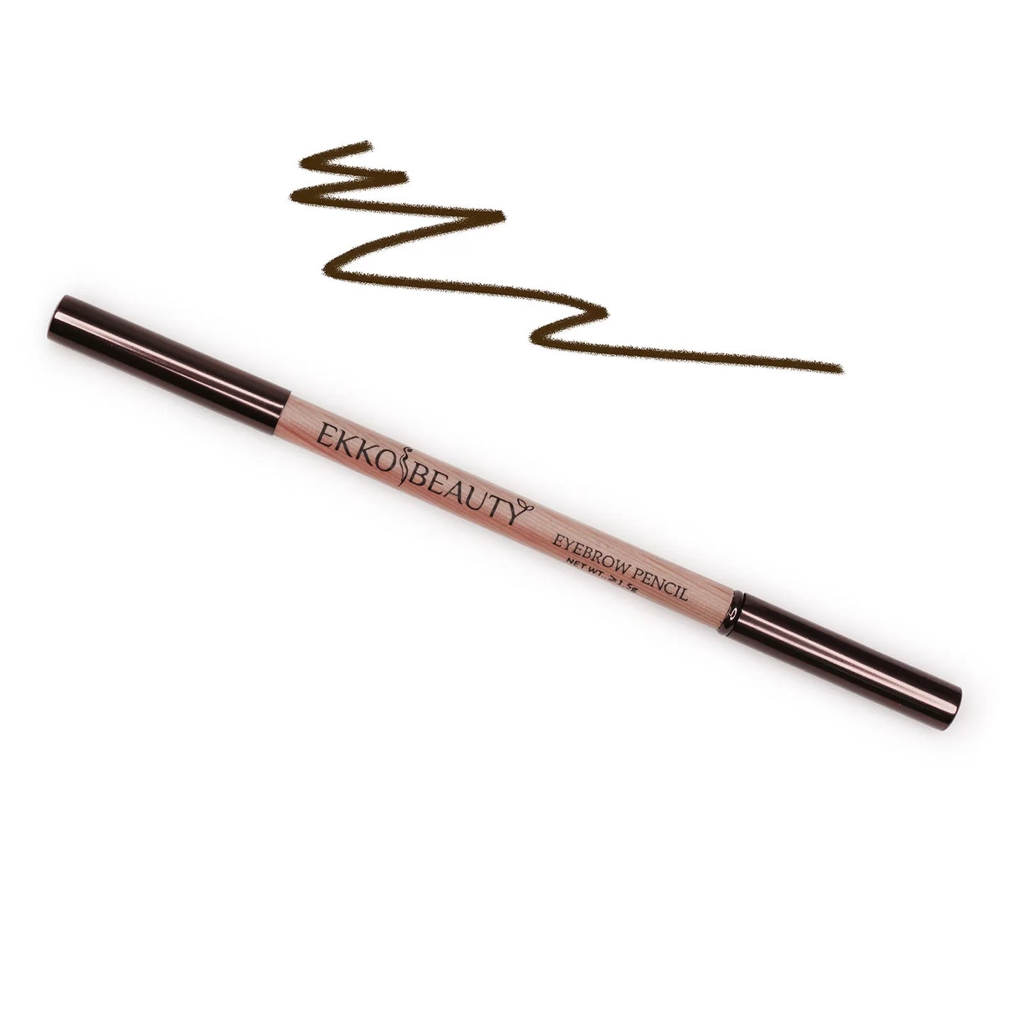 Устойчивый карандаш для бровей Ekko Beauty со щеточкой.