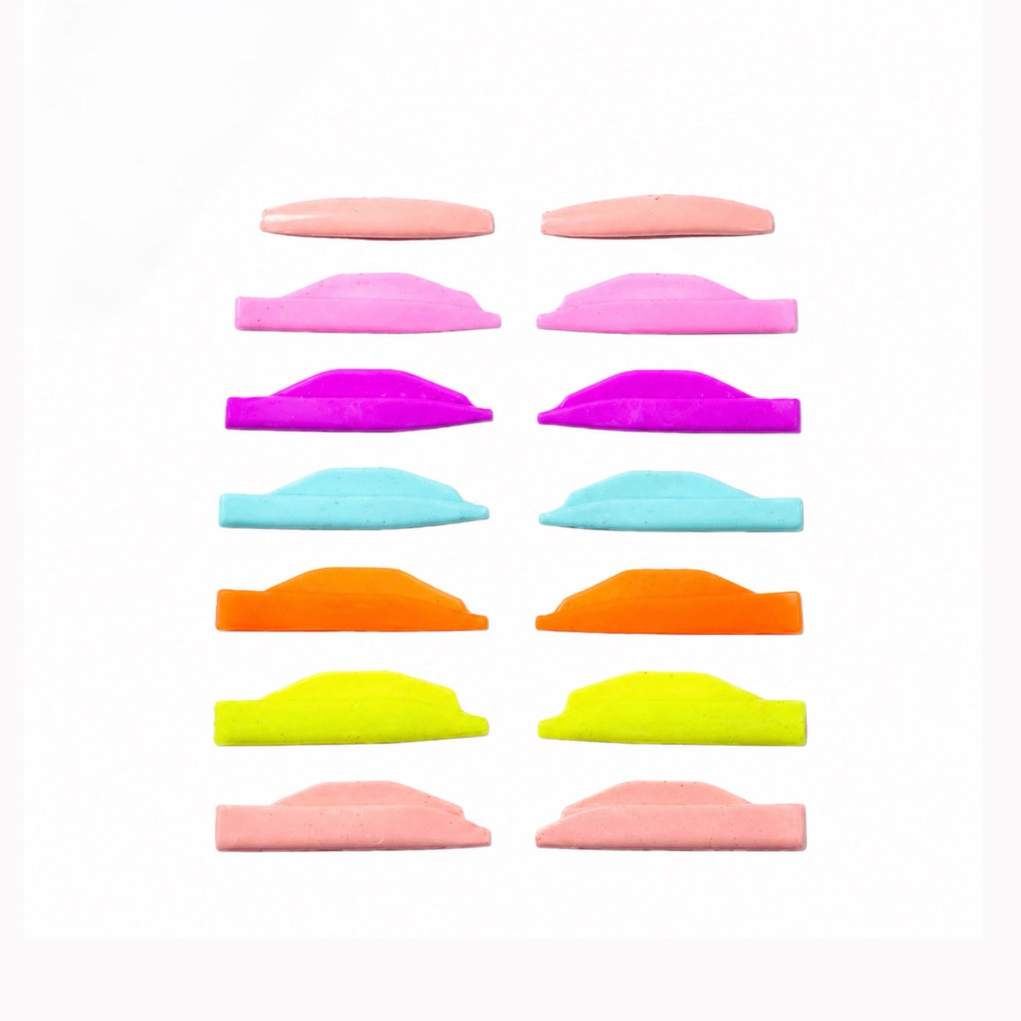 Валики для ламінування Zola Rainbow L-Curl (2s, 2.5 M, 3L, 4XL, 4.5 XLL)