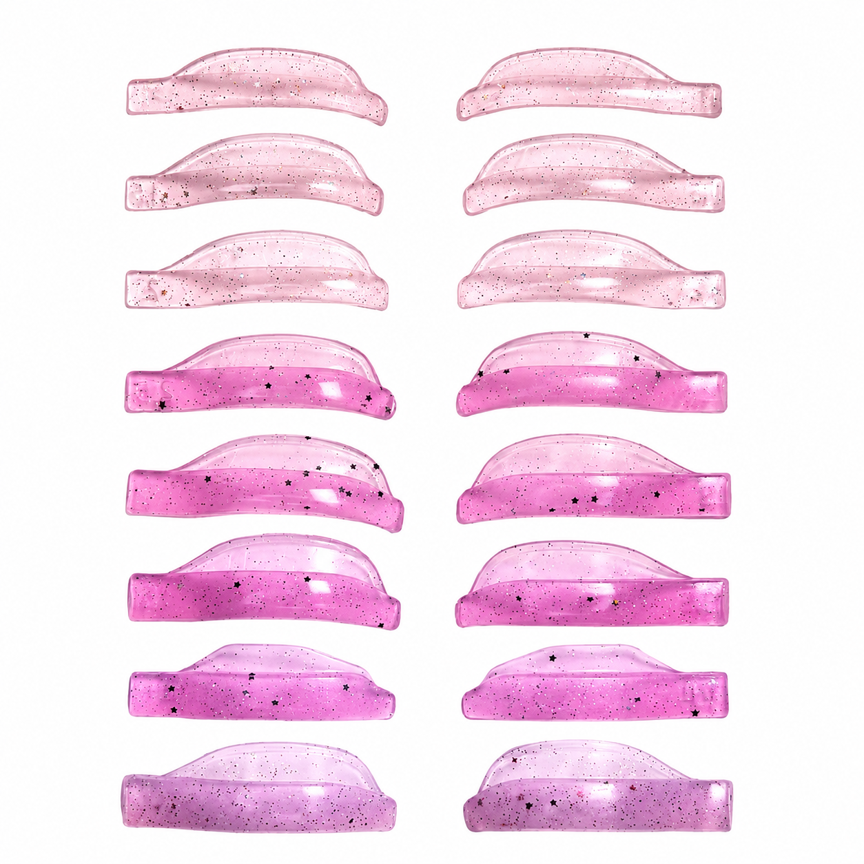 Валики для ламінування вій, Shine Pink (8 пар)