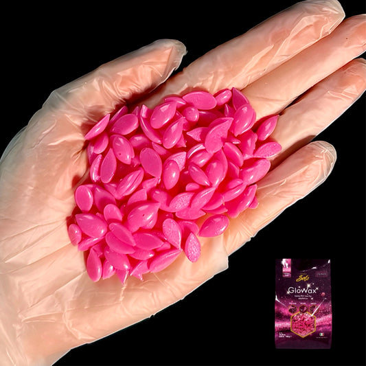 Гарячий плівковий віск у гранулах Italwax Glowax Cherry Pink - Рожева Вишня 400 г. (для обличчя)