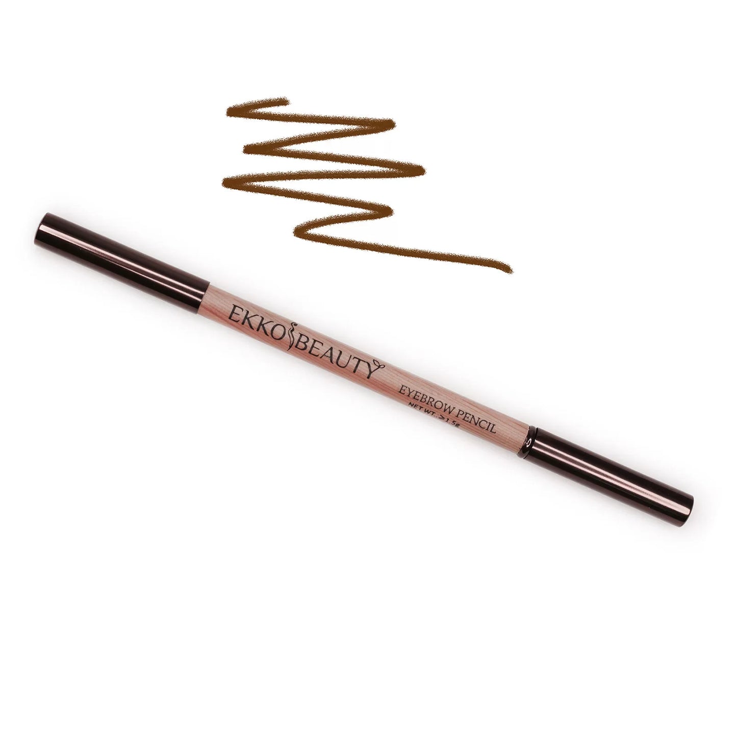 Устойчивый карандаш для бровей Ekko Beauty со щеточкой.