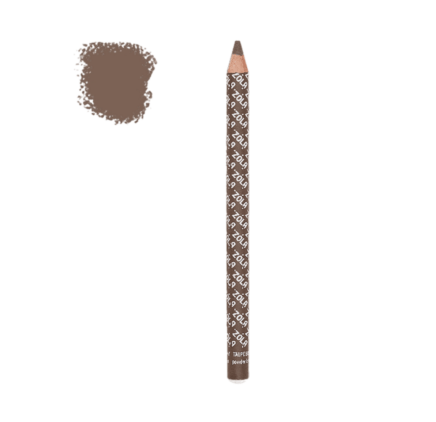 ZOLA Карандаш для бровей пудровый POWDER BROW PENCIL TAUPE BROWN