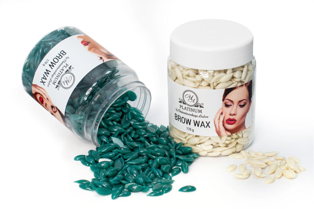 Віск для брів у гранулах Brow wax 170 гр Азулен Platinum