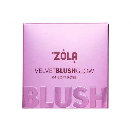 ZOLA Рум’яна Velvet Blush Glow 04 Ніжна троянда Soft Rose