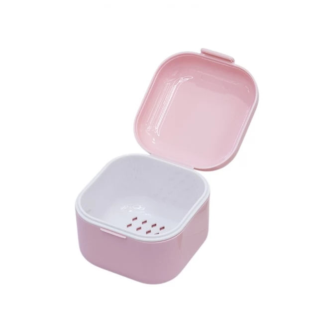 Контейнер для стерилізації та замочування інструментів квадратний - рожевий