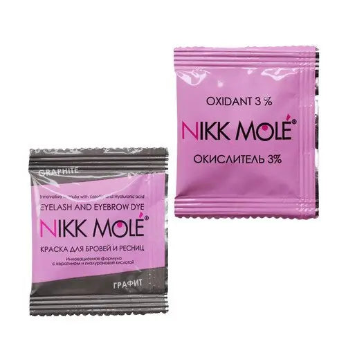Краска Nikk Mole саше 5 гр Brown + окислитель