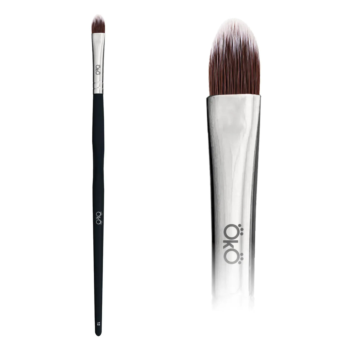 Пензель OKO язичковий №12 BLACK EDITION