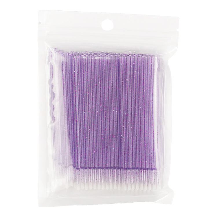 Мікробраші з блискітками фіолетові (100 шт)