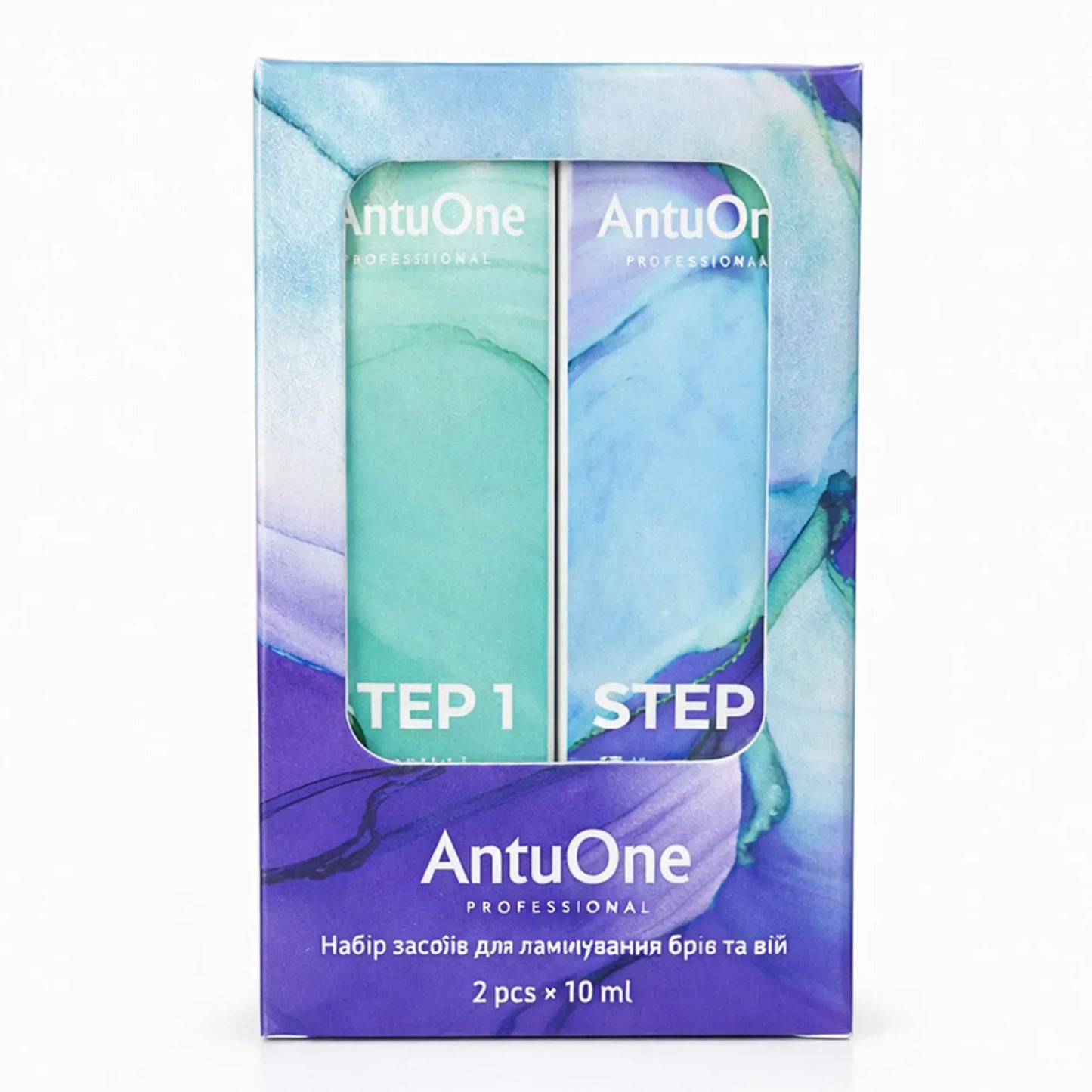 Set Step1 + Step2 для ламінування брів та вій AntuOne 2*10 мл