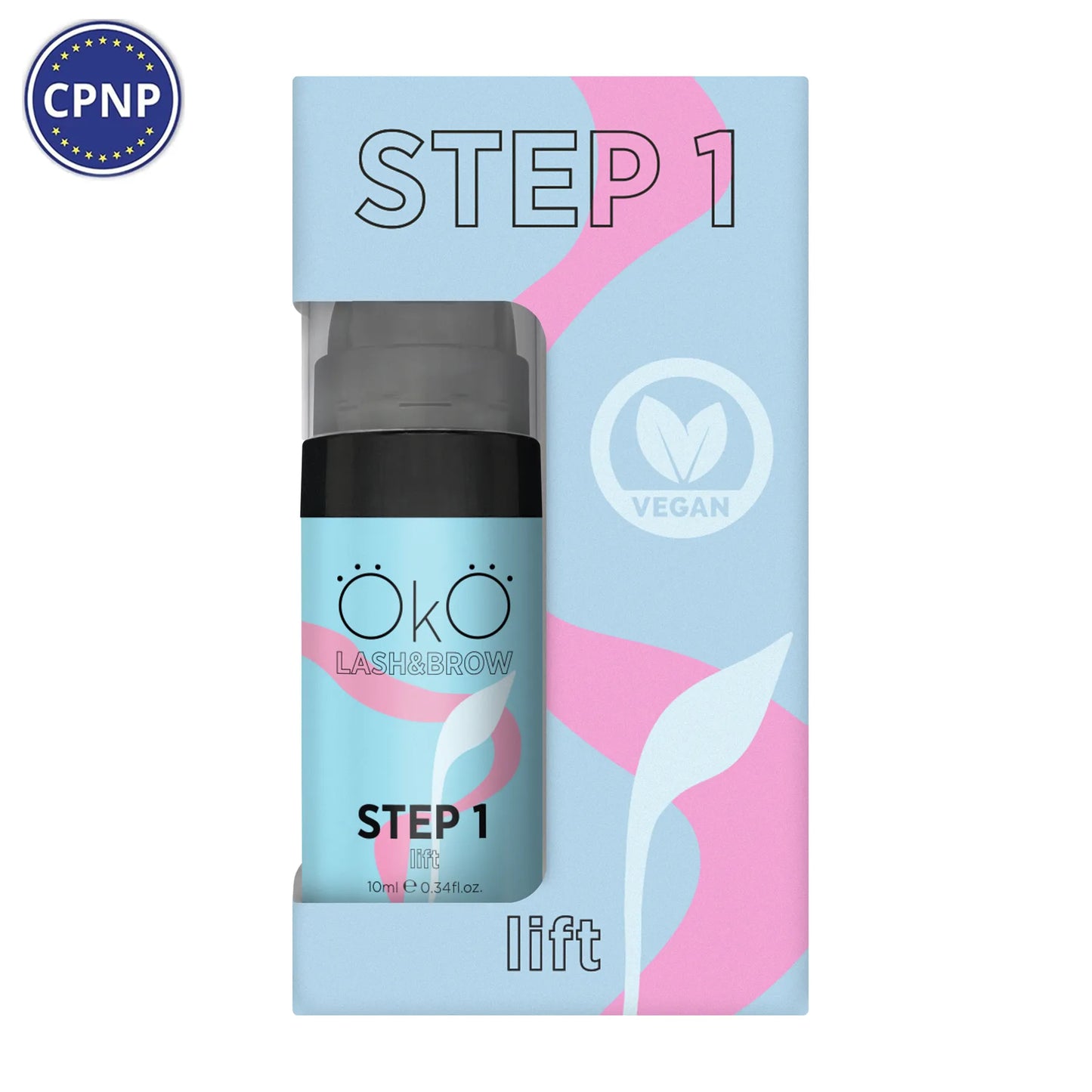 OKO Средства для ламинирования ресниц и бровей STEP 1 LIFT, 10 мл