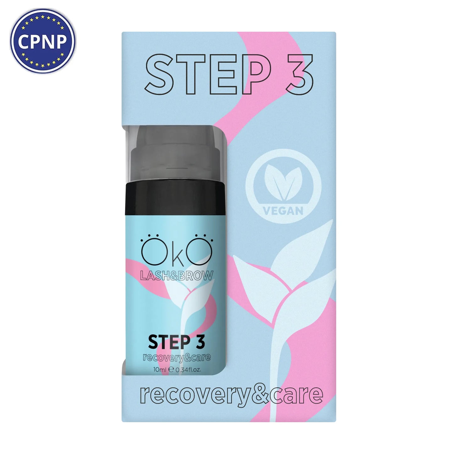OKO Средства для ламинирования ресниц и бровей STEP 3 CARE & RECOVERY, 10 мл