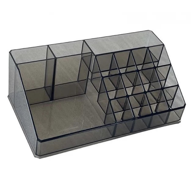 Органайзер для косметики, багато осередків та відділення - чорний, середній