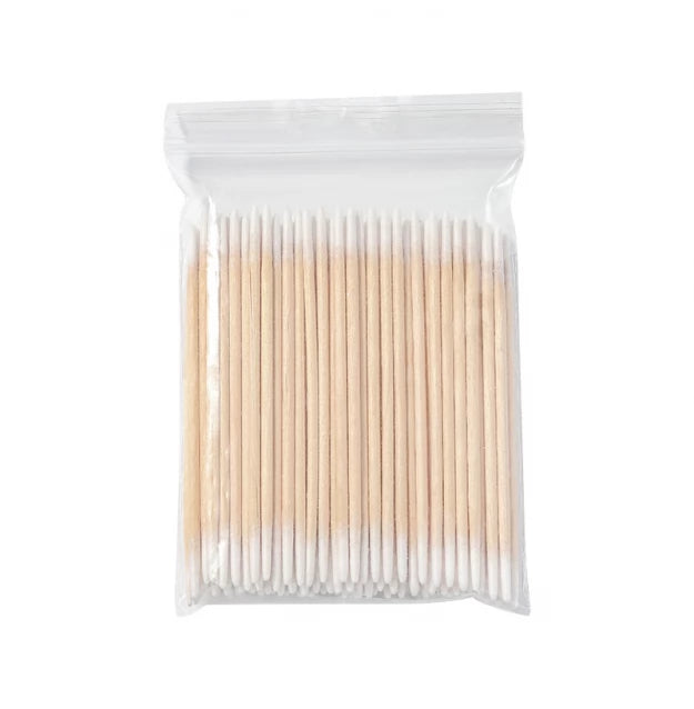 Аплікатори (мікробраші) дерев'яні 7см (100шт/уп) білі двосторонні