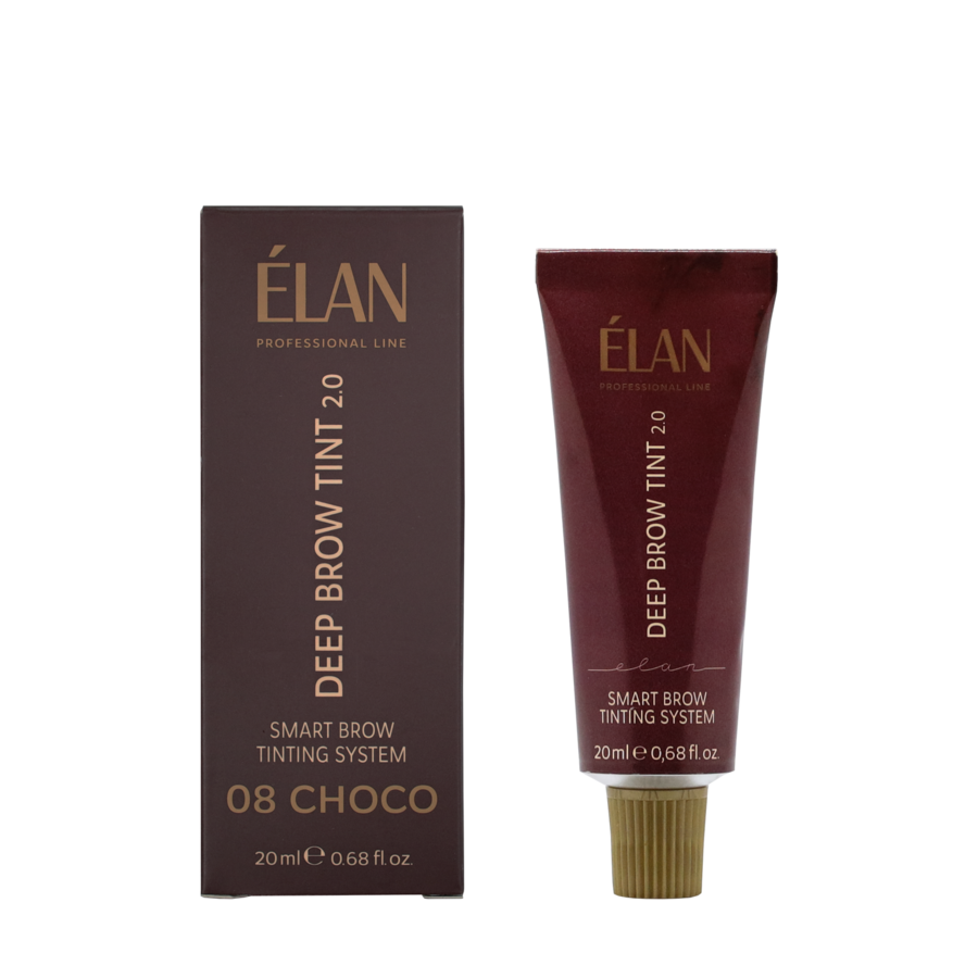 Фарба для брів Elan Deep Brow Tint 2.0 №08 Choco natural brown 20 мл