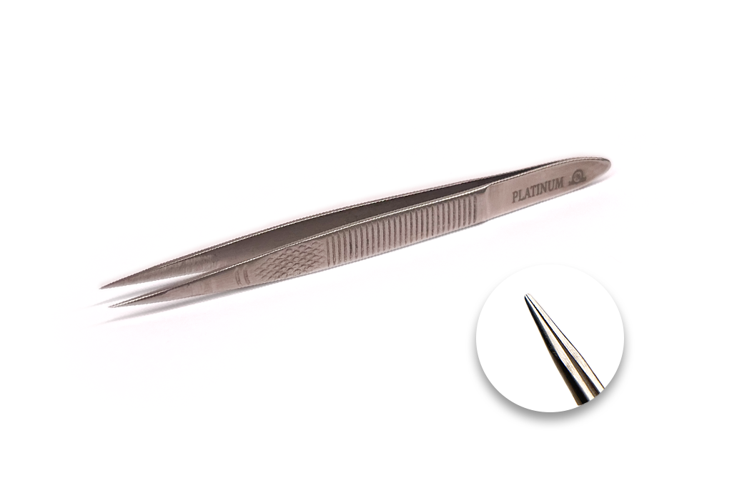 Пінцет точковий довгий PLATINUM