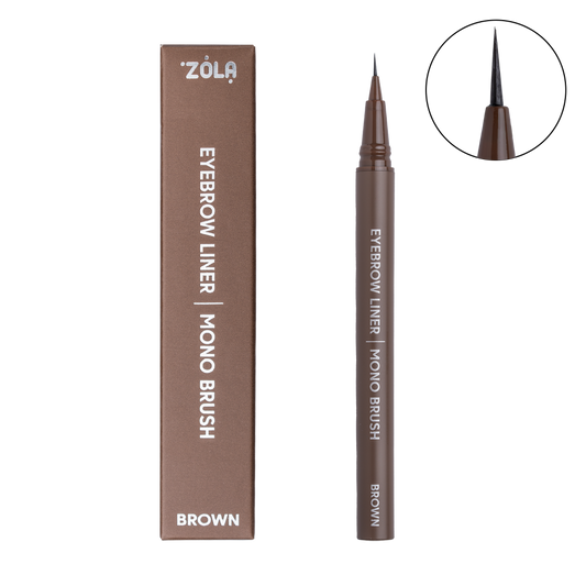ZOLA Лайнер для брів c моно-пензлем Brown