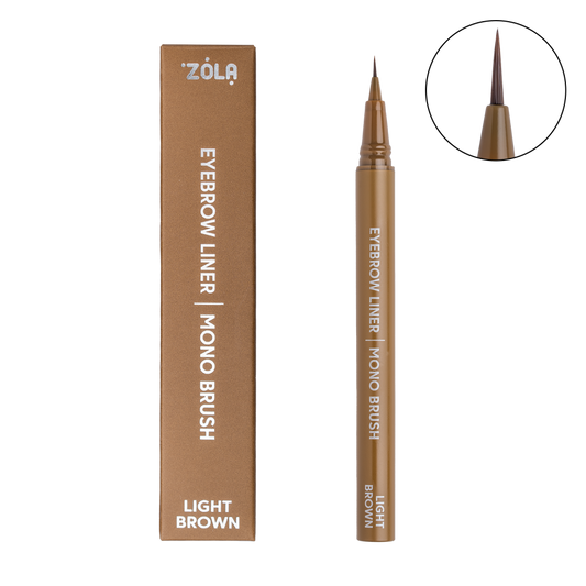 ZOLA Лайнер для брів c моно-пензлем Light Brown
