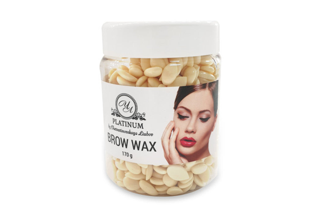 Віск для брів у гранулах Brow wax 170 гр Білий шоколад Platinum