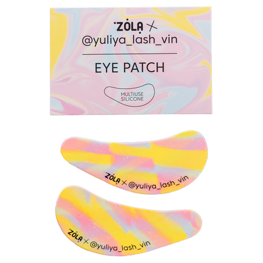 ZOLA x Yuliya Lash Vin Багатофункціональні силіконові патчі Жовто-рожево-блакитні Розводи
