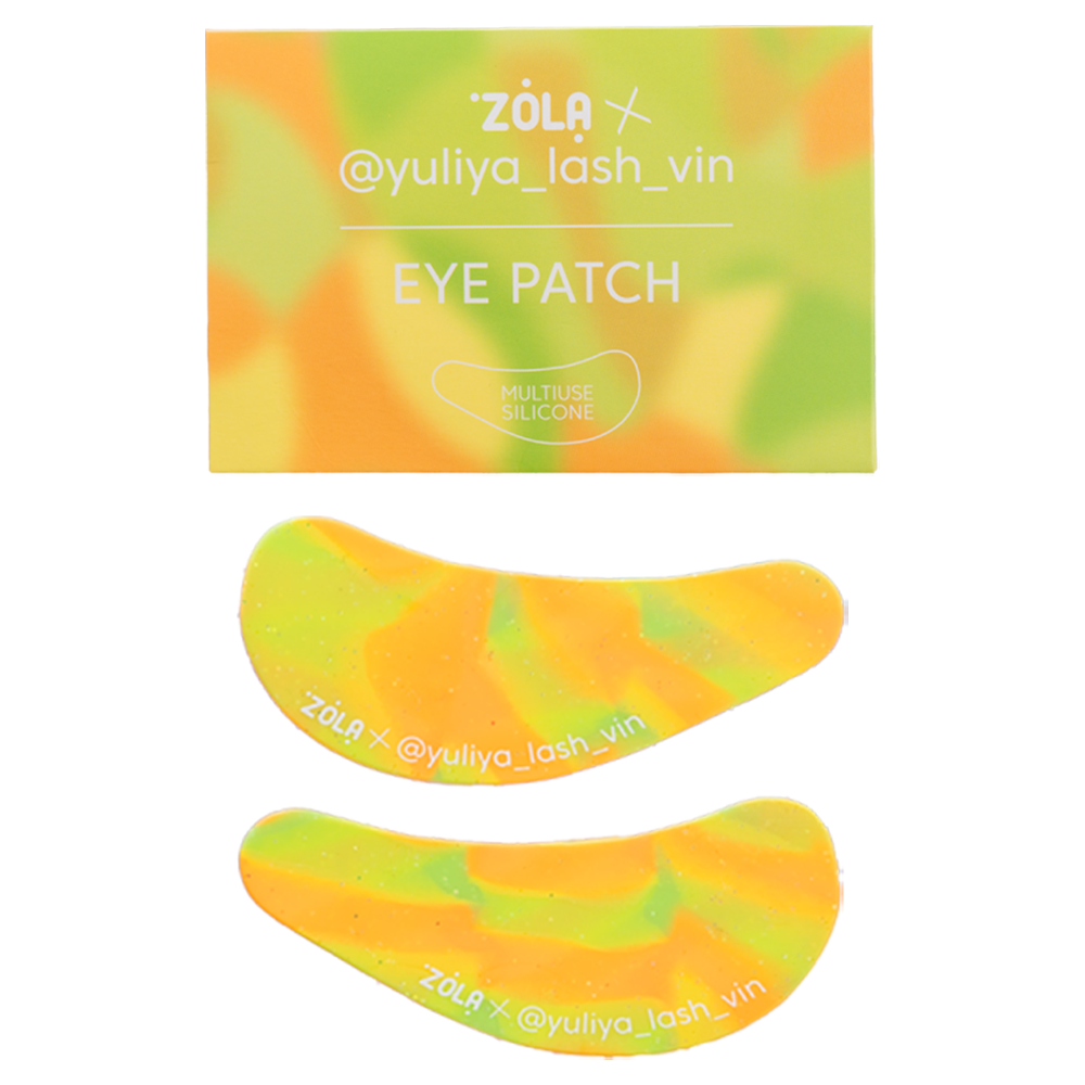 ZOLA x Yuliya Lash Vin Багатофункціональні силіконові патчі Зелено-помаранчеві