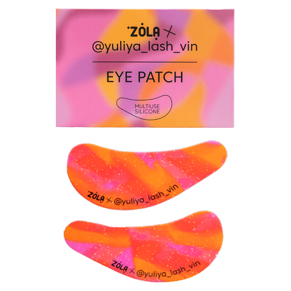 ZOLA x Yuliya Lash Vin Багатофункціональні силіконові патчі Рожево-помаранчеві