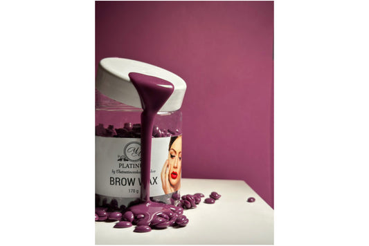 Віск для брів у гранулах Brow wax 170 гр Слива Platinum