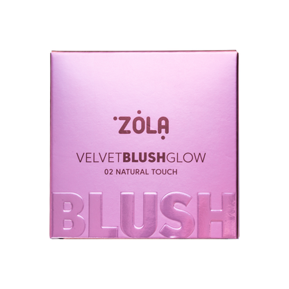 ZOLA Рум’яна Velvet Blush Glow 02 Природний дотик Natural Touch
