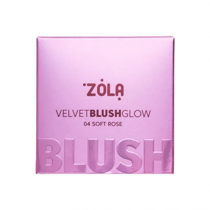 ZOLA Рум’яна Velvet Blush Glow 04 Ніжна троянда Soft Rose