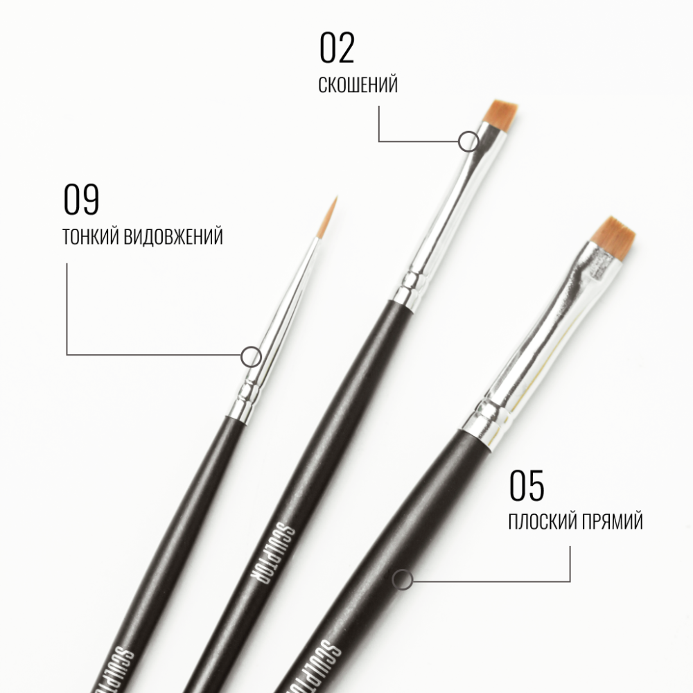 Набір пензлів, BROW SET, SCULPTOR