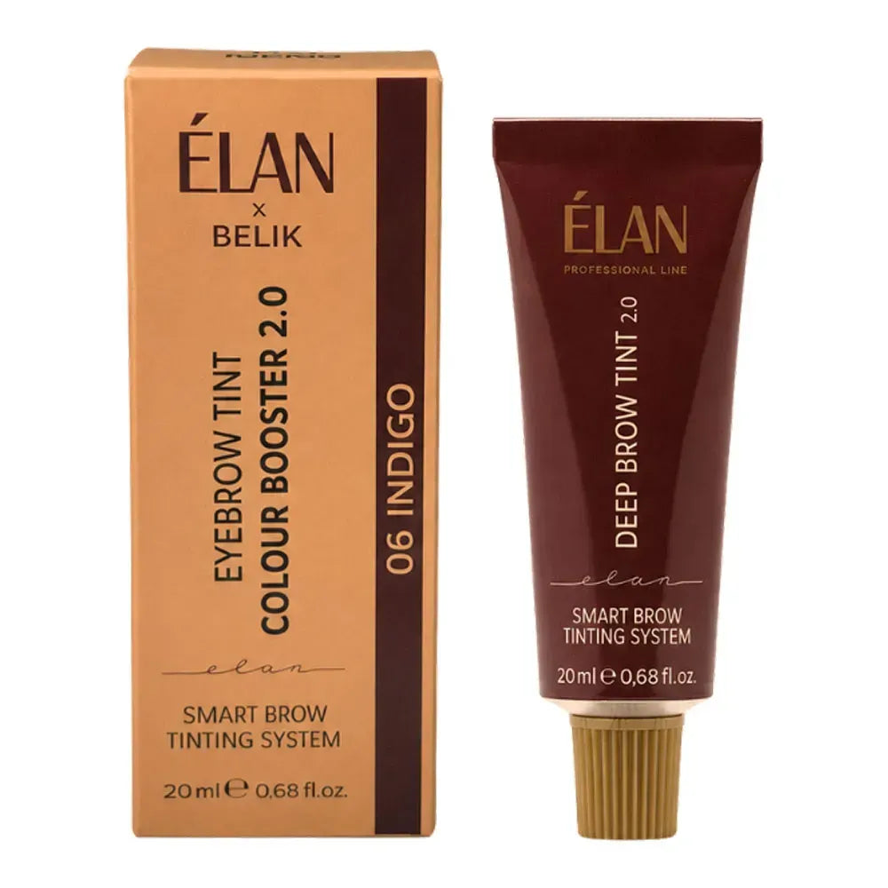 Бустер концентрат підсилювач кольору фарби для брів Elan Tint Colour Booster 2.0, 06 INDIGO, 20 мл