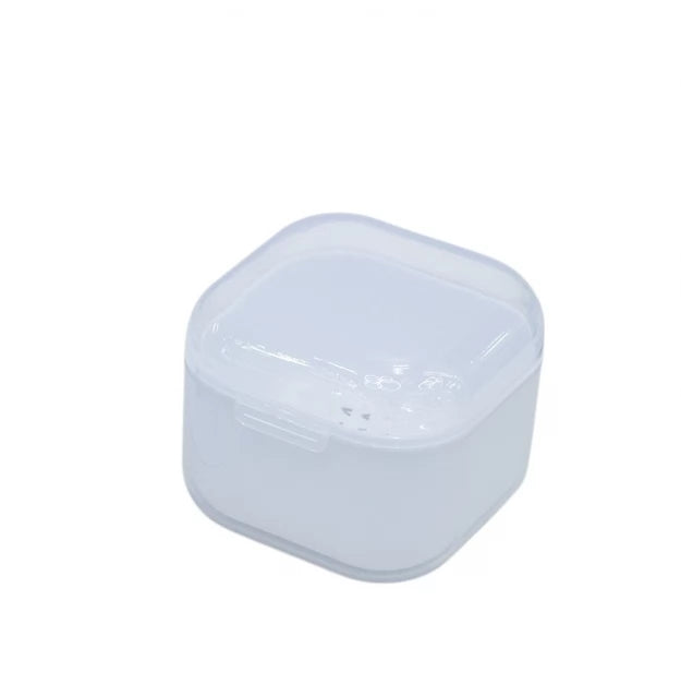 Контейнер для стерилізації та замочування інструментів квадратний - білий прозорий