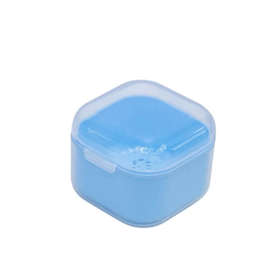 Контейнер для стерилізації та замочування інструментів квадратний – блакитний прозорий