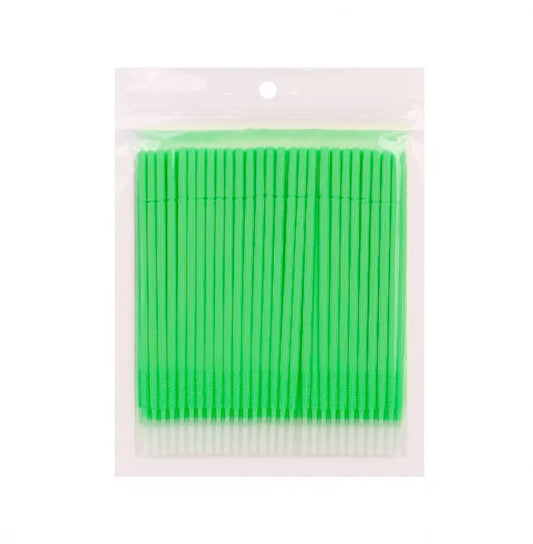 Мікробраші подовжені в пакеті long head - зелені, 100 шт.