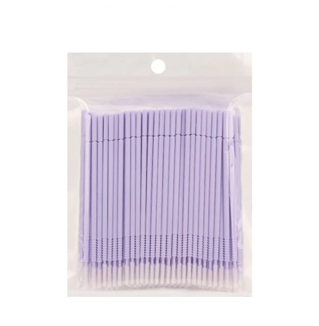 Мікробраші подовжені в пакеті long head - ніжно-фіолетові, 100 шт.