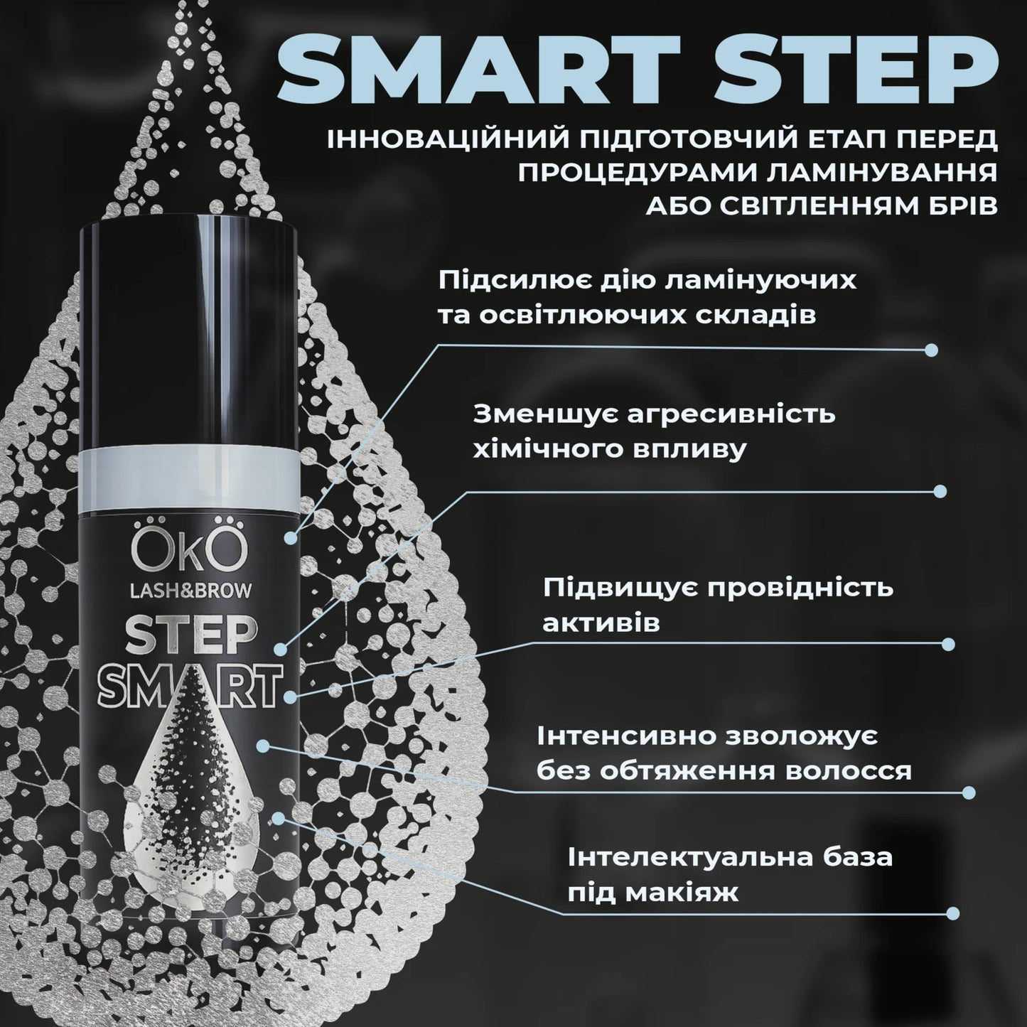 Активатор для ламінування та освітлення SMART STEP OKO Lash&Brow, 10 мл