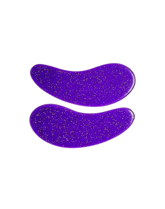Патчі силіконові багаторазові Flexi, фіолетові з блискітками