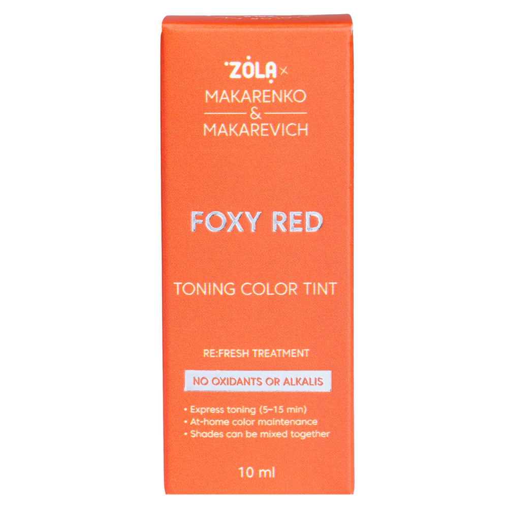 ZOLA x Makarenko x Makarevich Тонуюча фарба Toning Color Tint Foxy Red 10 мл.
