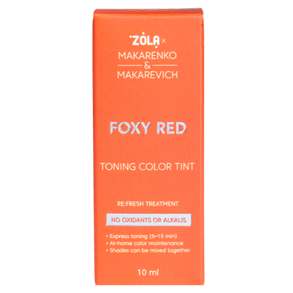 ZOLA x Makarenko x Makarevich Тонуюча фарба Toning Color Tint Foxy Red 10 мл.