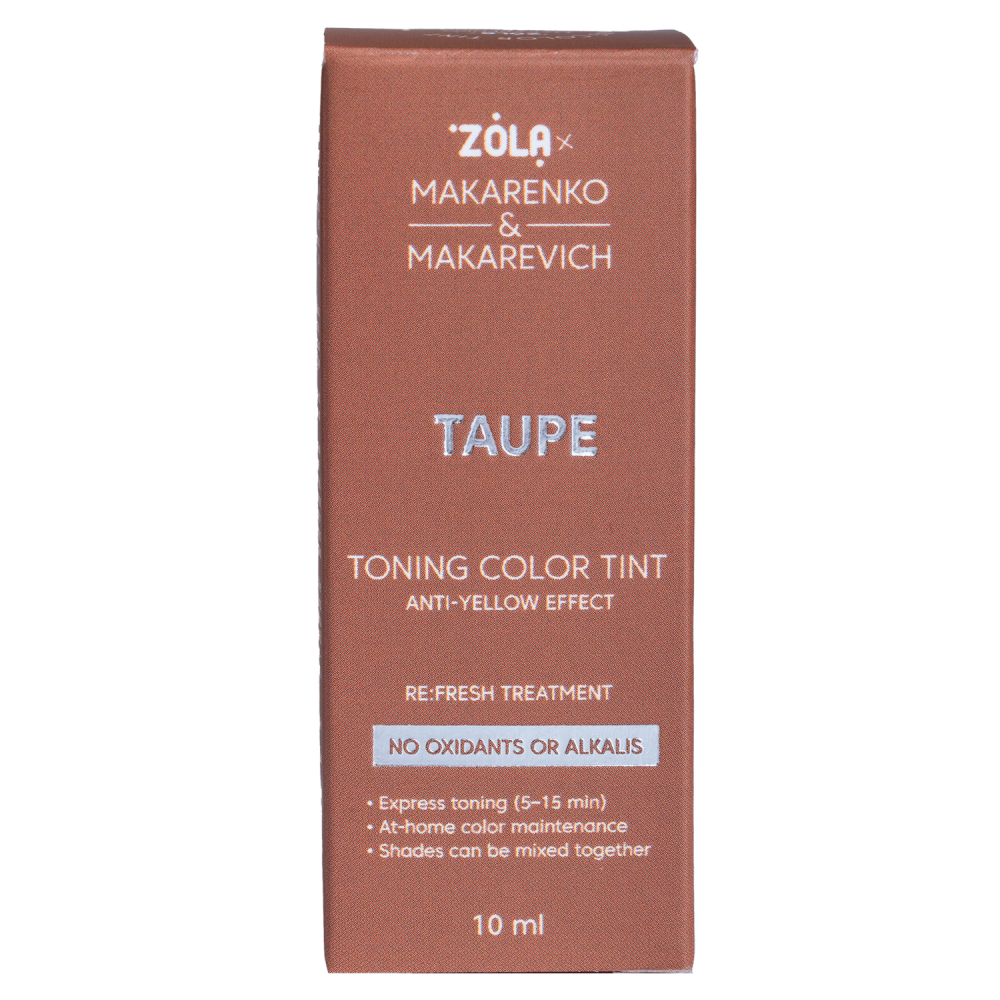 ZOLA x Makarenko x Makarevich Тонуюча фарба Toning Color Tint Taupe 10 мл.