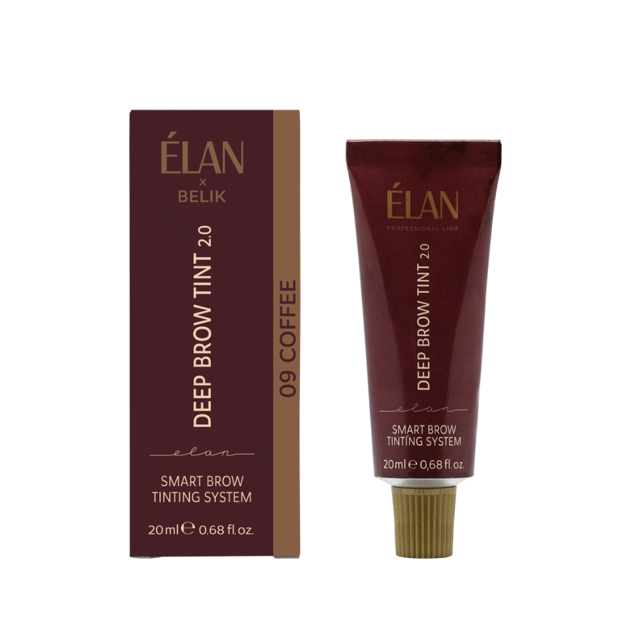 Elan Фарба для брів із тривалим ефектом Deep Brow Tint 2.0, 09 COFFEE deep brown